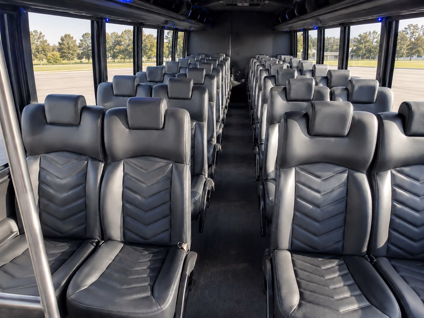 jupiter 18 passenger minibus inside