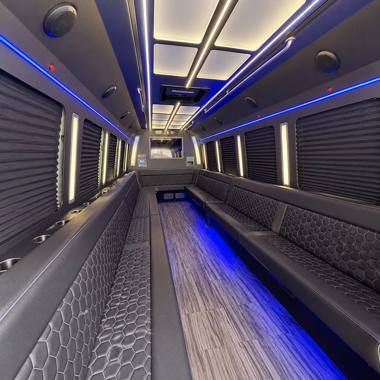 jupiter 30 passenger party bus interior
