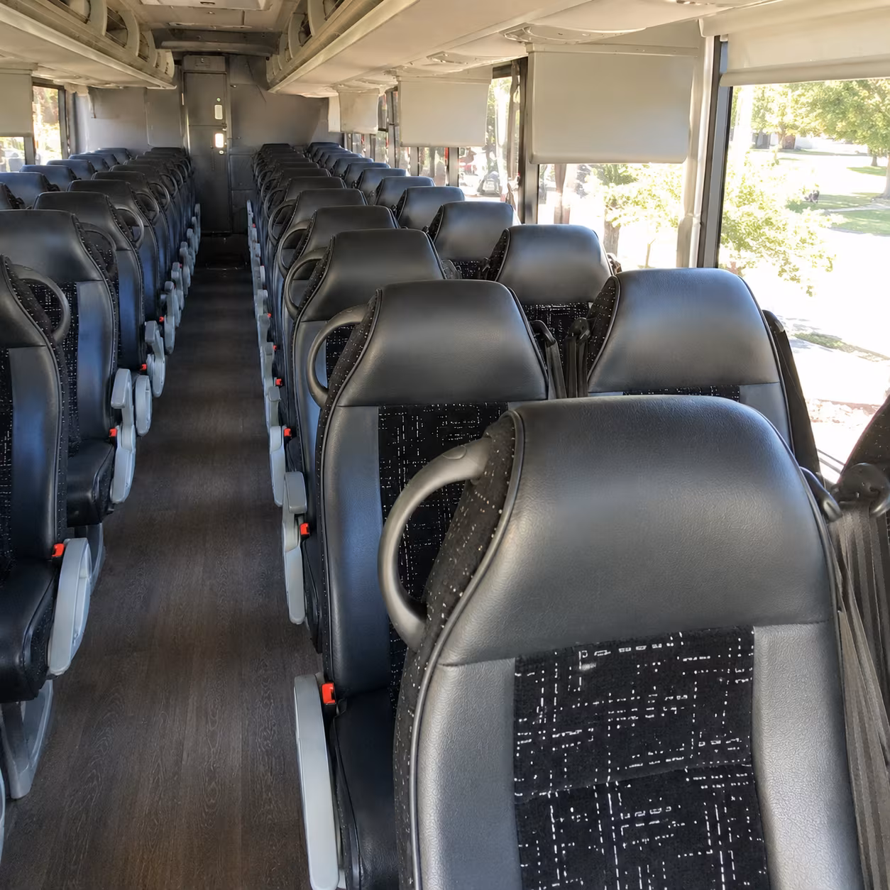 jupiter 56 passenger charter bus inside