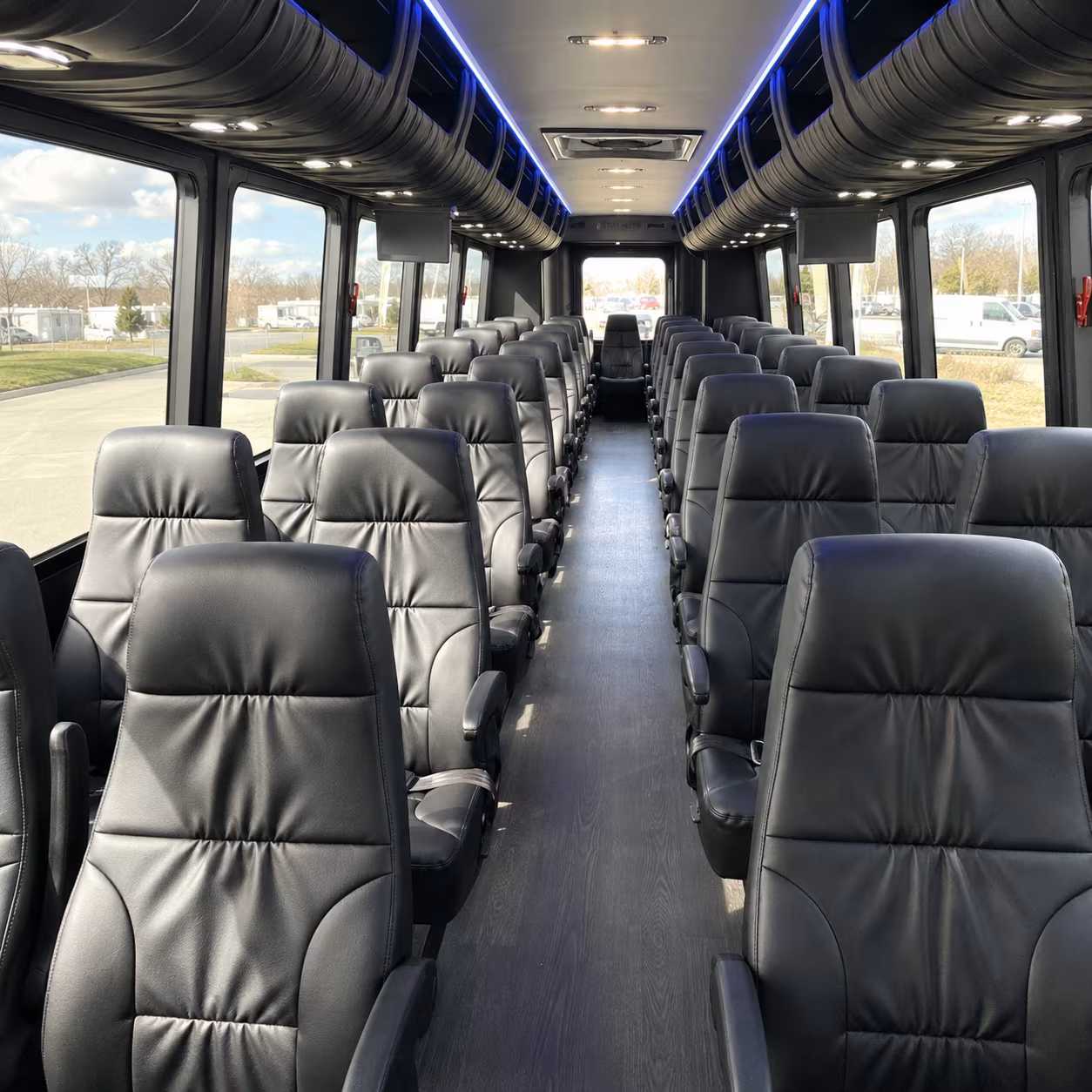 jupiter sporting event transportation onboard seating